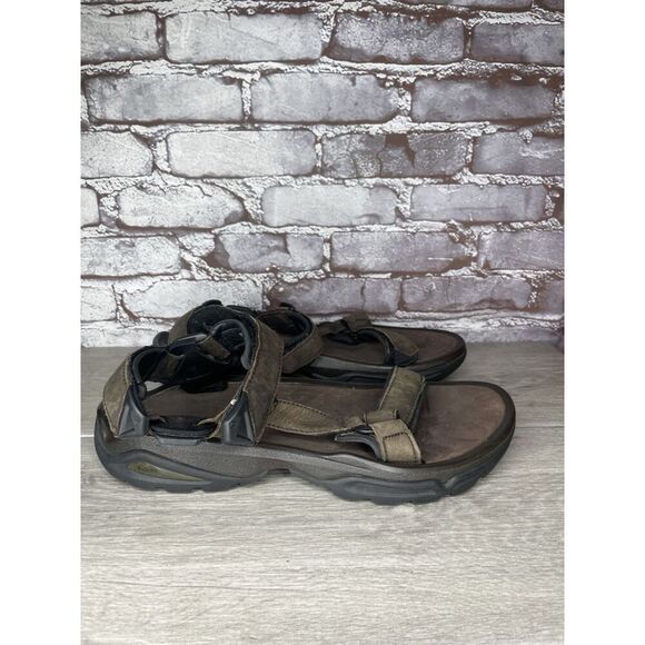 Teva Terra FI 4 Brown Spider Rubber Strap Sandals Men Sz 12M US/45.5EU 1006251 main image 8